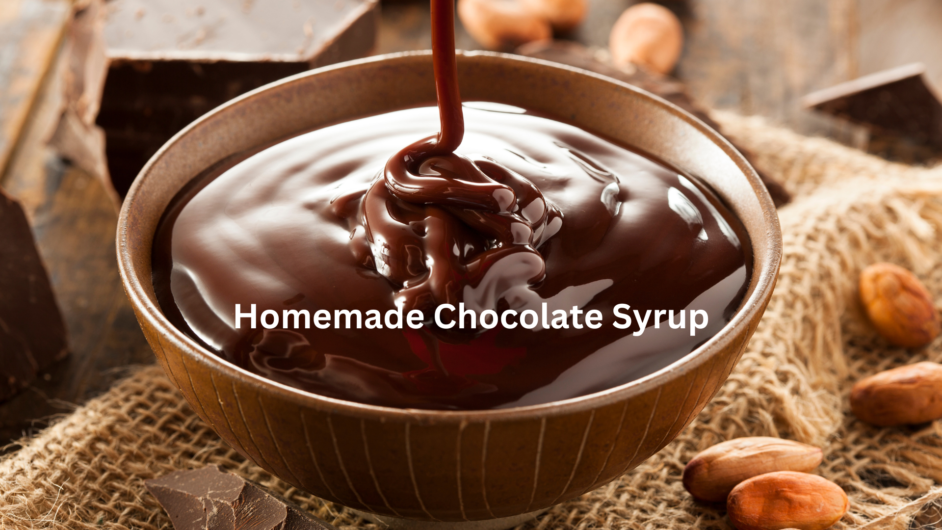 Homemade chocolate syrup