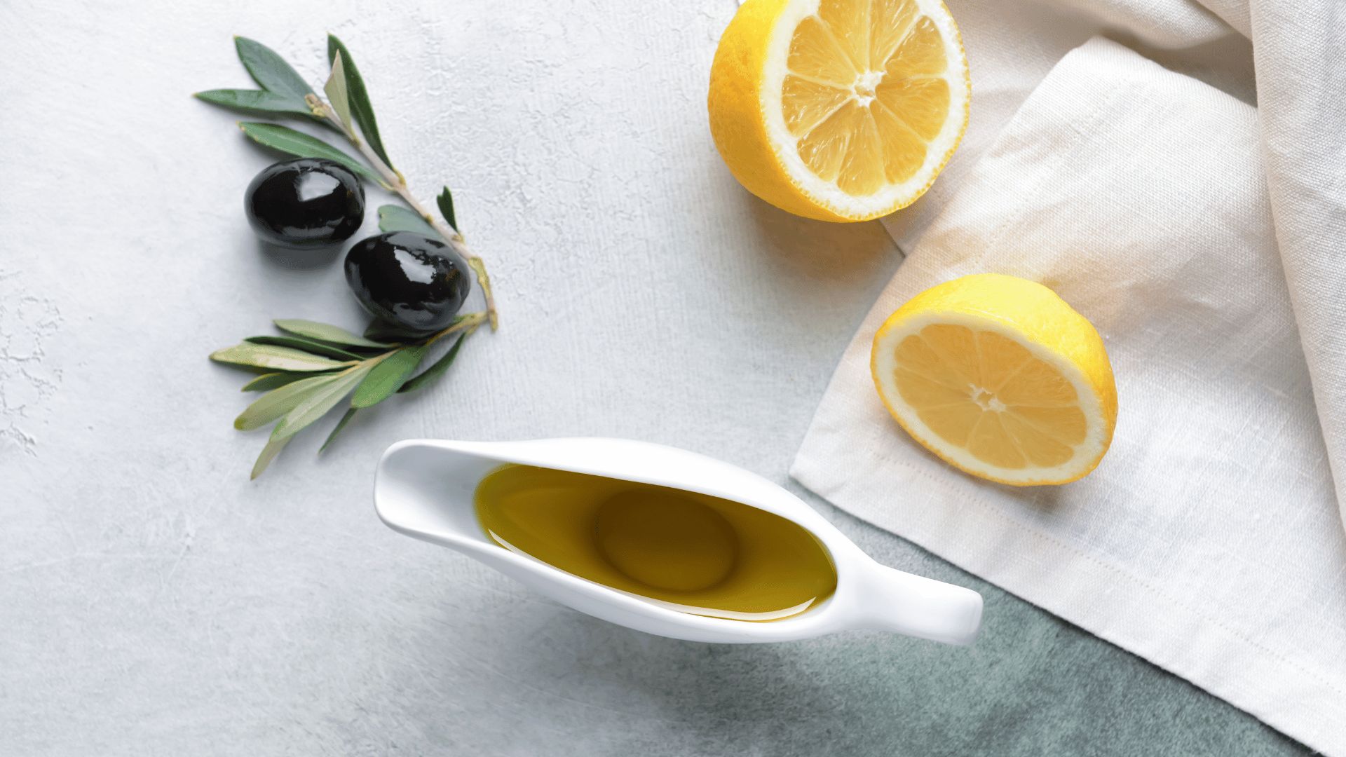 olive oil and lemon